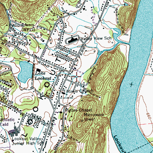 Topographic Map of Commissioner District 6, TN