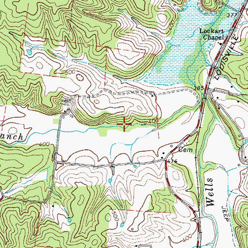 Topographic Map of Commissioner District 6, TN