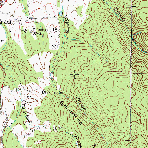 Topographic Map of Commissioner District 6, TN