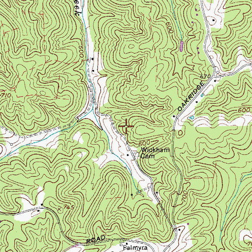 Topographic Map of Commissioner District 6, TN