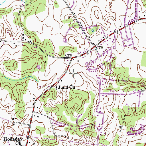 Topographic Map of Commissioner District 6, TN