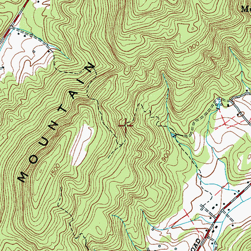 Topographic Map of Commissioner District 6, TN