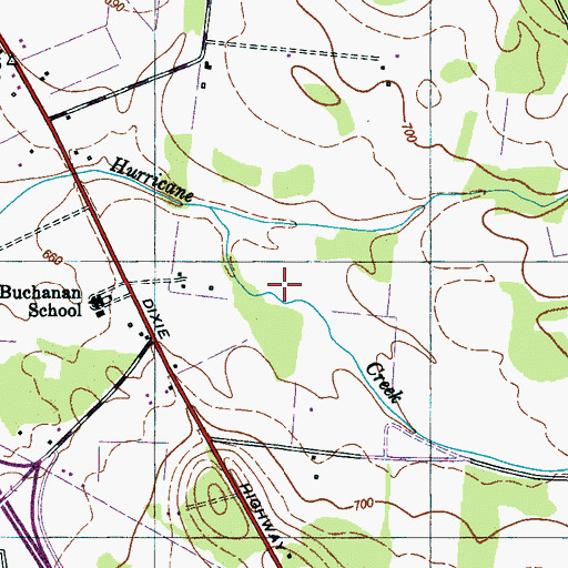 Topographic Map of Commissioner District 6, TN