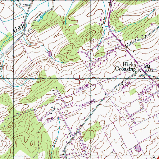 Topographic Map of Commissioner District 6, TN