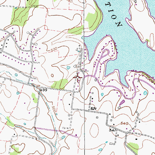 Topographic Map of Commissioner District 6, TN