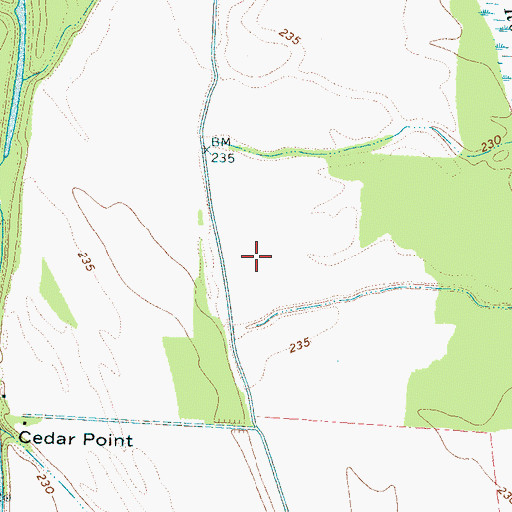 Topographic Map of Commissioner District 6, TN
