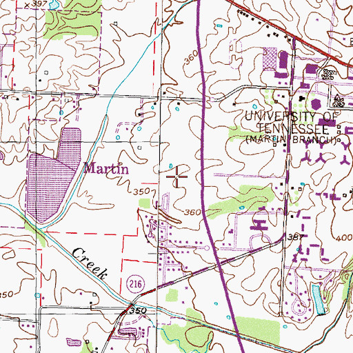 Topographic Map of Commissioner District 6, TN