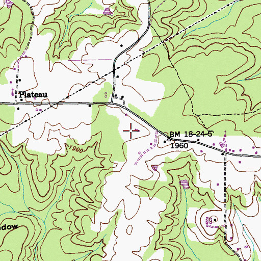Topographic Map of Commissioner District 7, TN