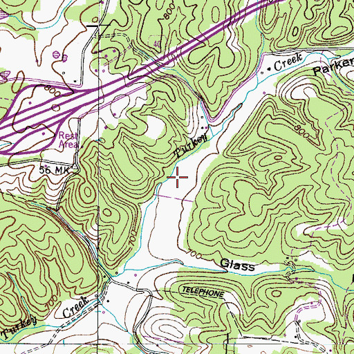 Topographic Map of Commissioner District 7, TN