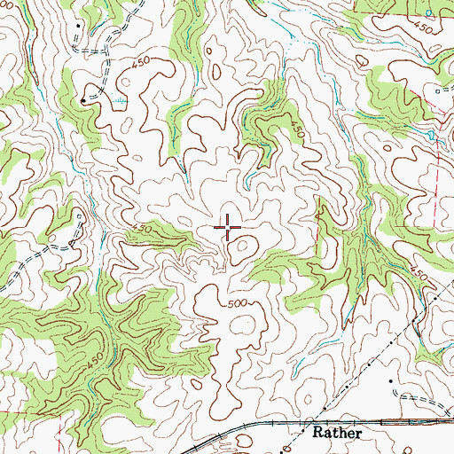 Topographic Map of Commissioner District 7, TN