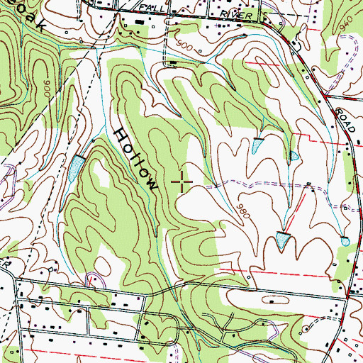 Topographic Map of Commissioner District 7, TN