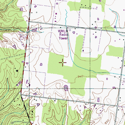 Topographic Map of Commissioner District 7, TN
