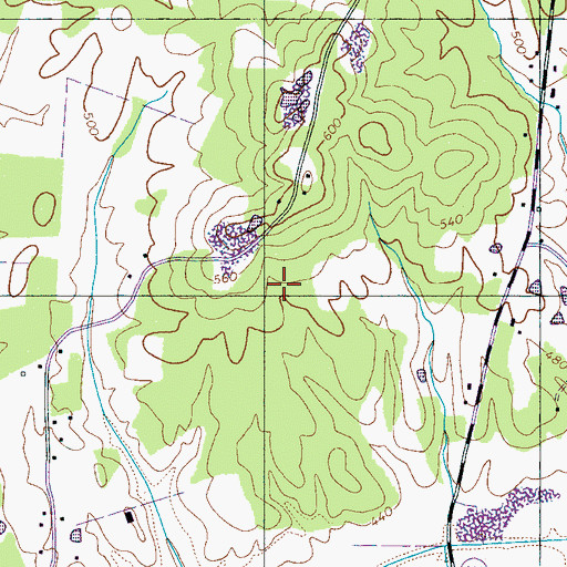 Topographic Map of Commissioner District 7, TN