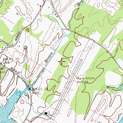 Topographic Map of Commissioner District 7, TN