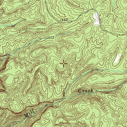 Topographic Map of Commissioner District 7, TN