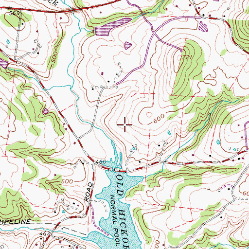 Topographic Map of Commissioner District 7, TN