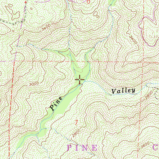 Topographic Map of Nelson Canyon, CA