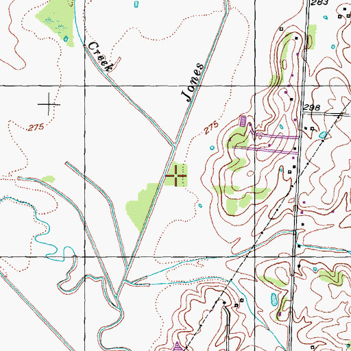 Topographic Map of Commissioner District 8, TN