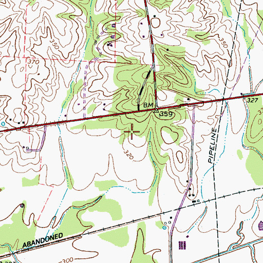 Topographic Map of Commissioner District 8, TN