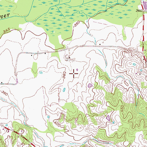 Topographic Map of Commissioner District 8, TN