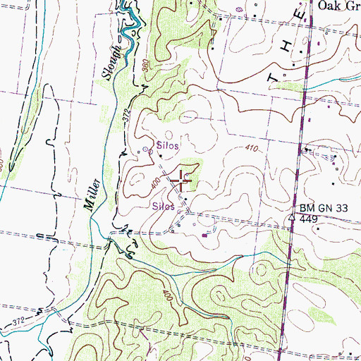 Topographic Map of Commissioner District 8, TN