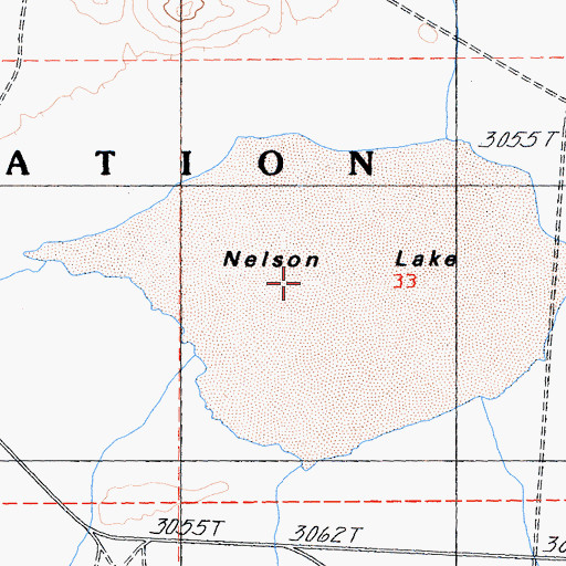 Topographic Map of Nelson Lake, CA