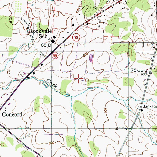 Topographic Map of Commissioner District 8, TN