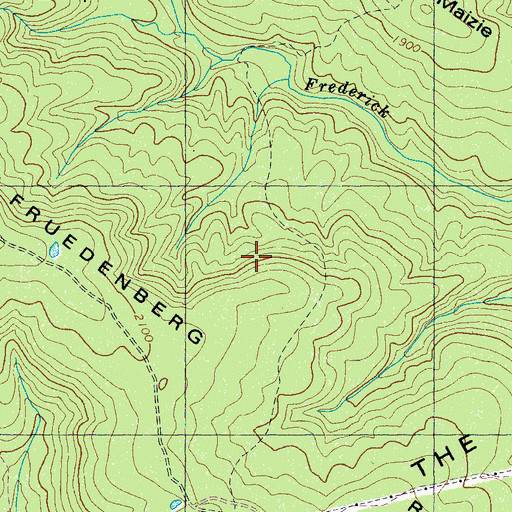 Topographic Map of Commissioner District 8, TN
