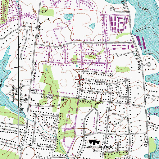 Topographic Map of Commissioner District 8, TN