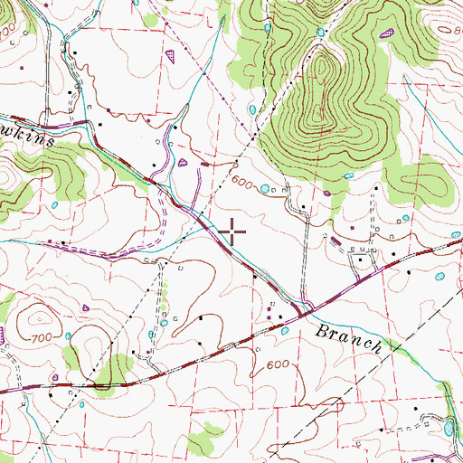 Topographic Map of Commissioner District 8, TN