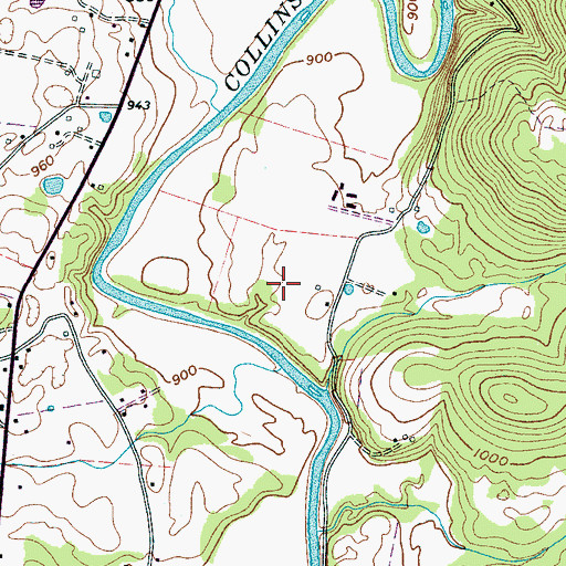 Topographic Map of Commissioner District 8, TN