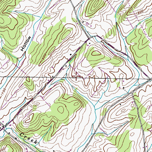 Topographic Map of Commissioner District 8, TN
