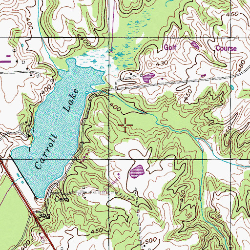 Topographic Map of Commissioner District 9, TN