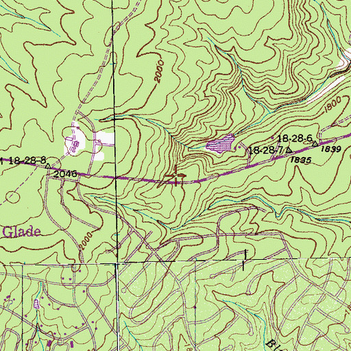 Topographic Map of Commissioner District 9, TN