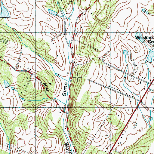 Topographic Map of Commissioner District 9, TN