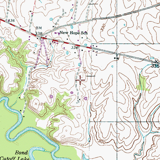 Topographic Map of Commissioner District 9, TN