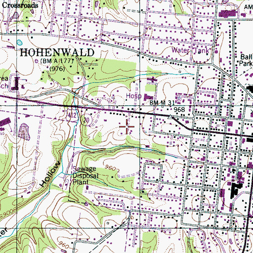 Topographic Map of Commissioner District 9, TN