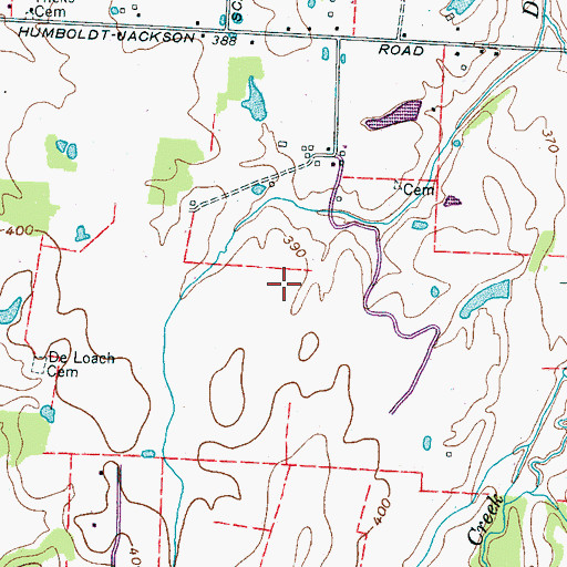 Topographic Map of Commissioner District 9, TN