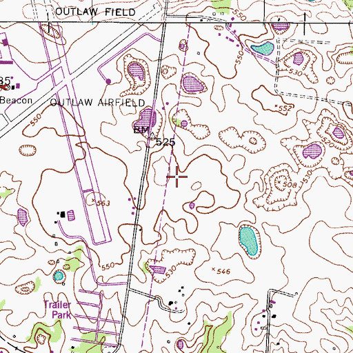 Topographic Map of Commissioner District 9, TN
