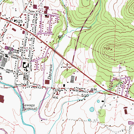 Topographic Map of Commissioner District 9, TN