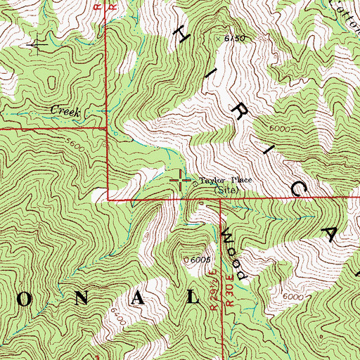 Topographic Map of Taylor Place, AZ