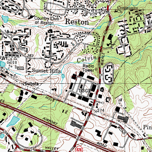 Topographic Map of Pals Early Learning Center, VA