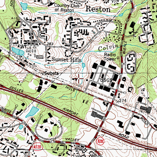 Topographic Map of Academy of Christian Education, VA
