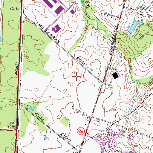 Topographic Map of Nysmith School for the Gifted, VA