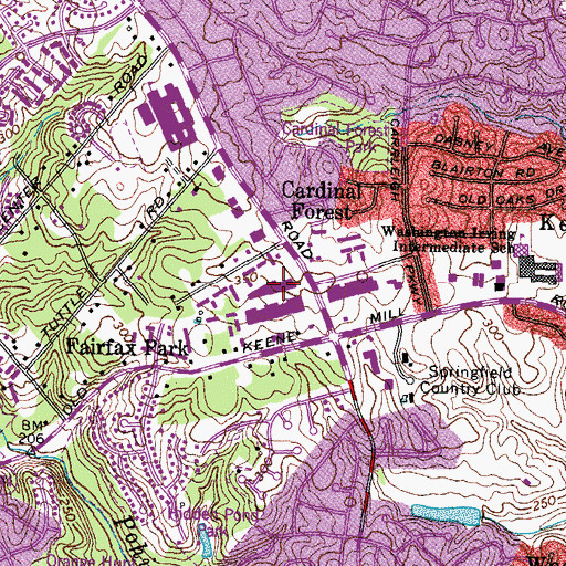 Topographic Map of Little Acorn Patch, VA