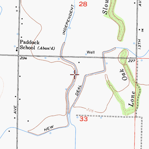 Topographic Map of New Deal Canal, CA