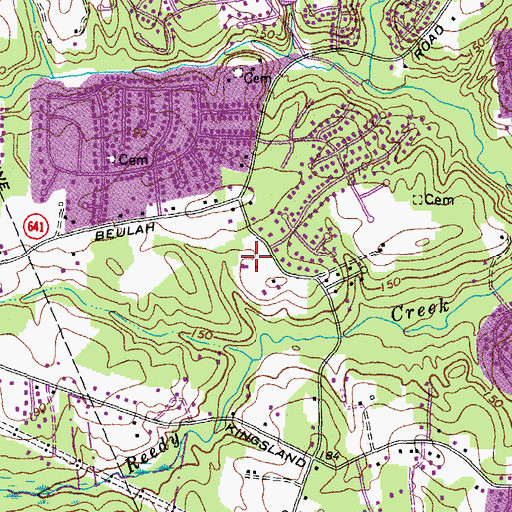 Topographic Map of Webber Community Christian School, VA