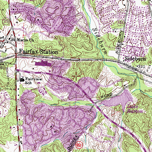 Topographic Map of Kinder Care Learning Center, VA