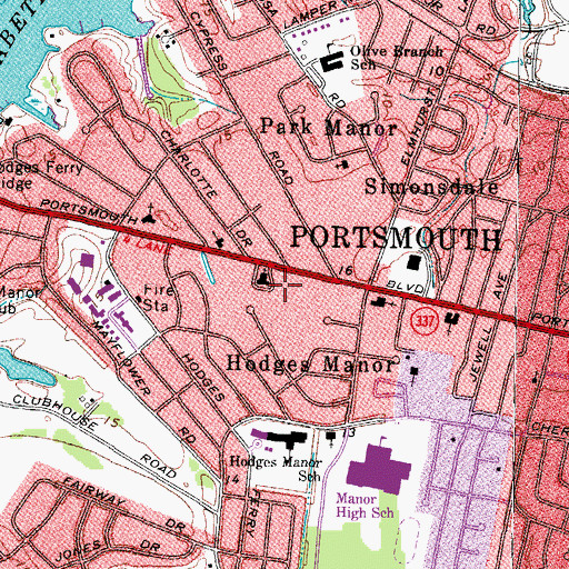 Topographic Map of Alliance Christian Academy, VA