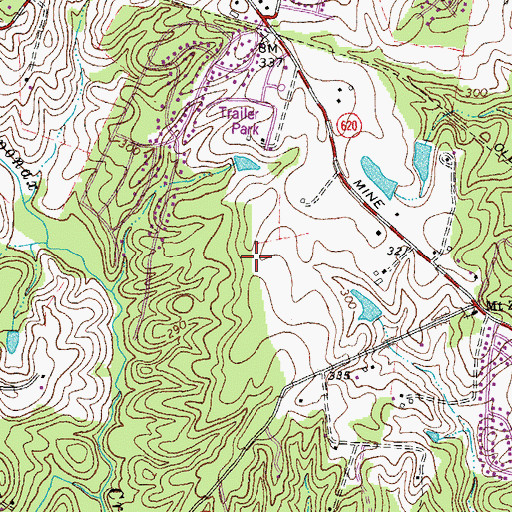 Topographic Map of Chancellor High School, VA